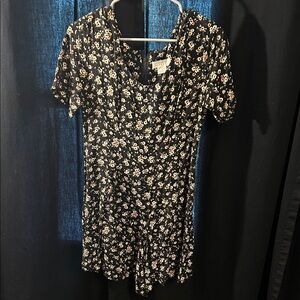 Vintage Express Black Floral Romper